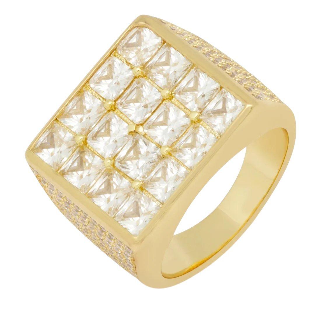 King Ice Biggie Ring - Gold - GOLD